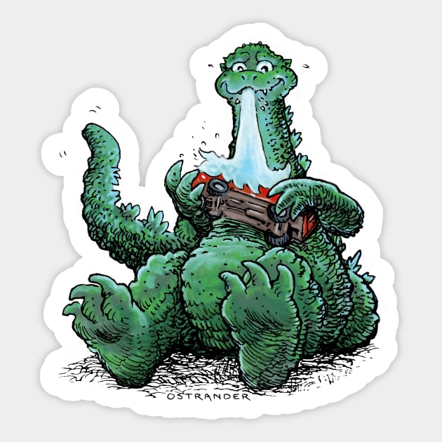 Godzilla Baby Sticker by Ostrander